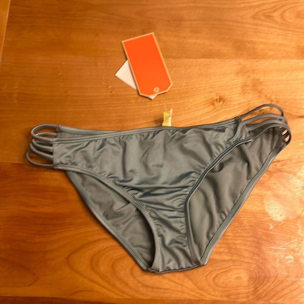 Gianni bini blue shiny bikini bottoms‎